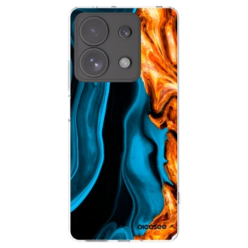 Picasee Xiaomi Redmi Note 13 Pro 4G Hülle - Transparentes Silikon - Gold blue