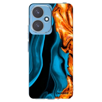 Picasee Xiaomi Redmi 13C 5G Hülle - Transparentes Silikon - Gold blue