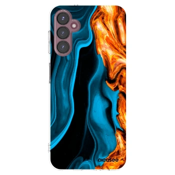 Picasee Samsung Galaxy A05s A057G Hülle - Transparentes Silikon - Gold blue