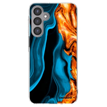 Picasee Samsung Galaxy A16 5G Hülle - Transparentes Silikon - Gold blue