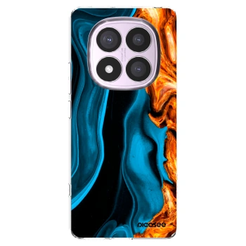 Picasee Xiaomi Redmi Note 14 Pro 4G Hülle - Transparentes Silikon - Gold blue