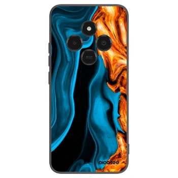 Picasee Xiaomi Poco C75 Hülle - Schwarzes Silikon - Gold blue
