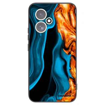 Picasee Honor 400 5G Hülle - Schwarzes Silikon - Gold blue