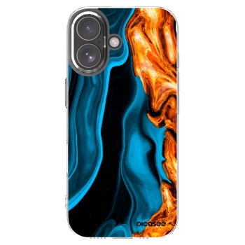 Picasee Apple iPhone 17 Hülle - Transparentes Silikon - Gold blue