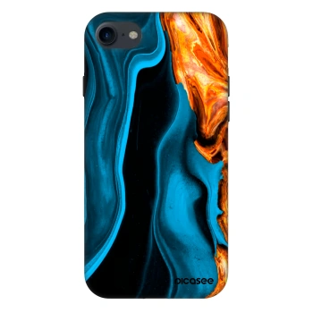 Hülle für Apple iPhone 7 - Gold blue