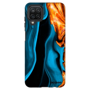 Hülle für Samsung Galaxy A12 A125F - Gold blue