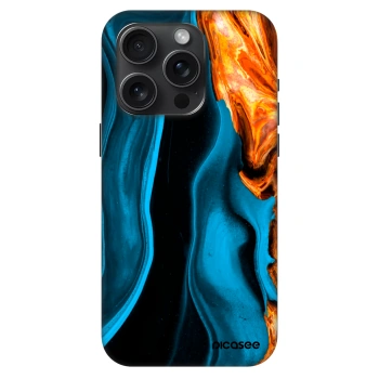 Hülle für Apple iPhone 15 Pro - Gold blue