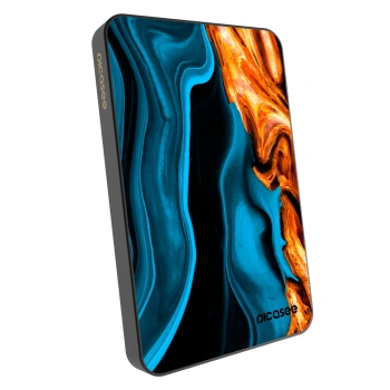 Powerbank mit MagSafe 5 000 mAh Grau - Gold blue