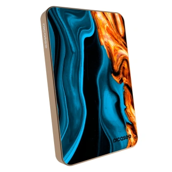 Powerbank mit MagSafe 5 000 mAh Golden - Gold blue