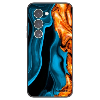 Picasee Xiaomi Redmi 15 5G Hülle - Schwarzes Silikon - Gold blue