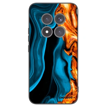 Picasee Xiaomi Redmi Note 15 Pro+ Hülle - Schwarzes Silikon - Gold blue