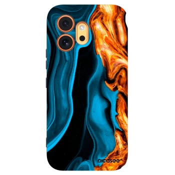 Picasee Honor 600 Hülle - Schwarzes Silikon - Gold blue
