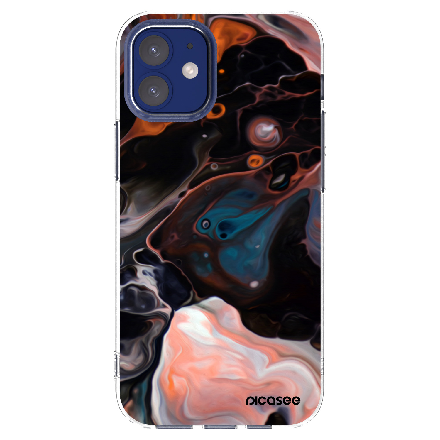 Picasee Apple iPhone 12 mini Hülle - Transparentes Silikon - Cream