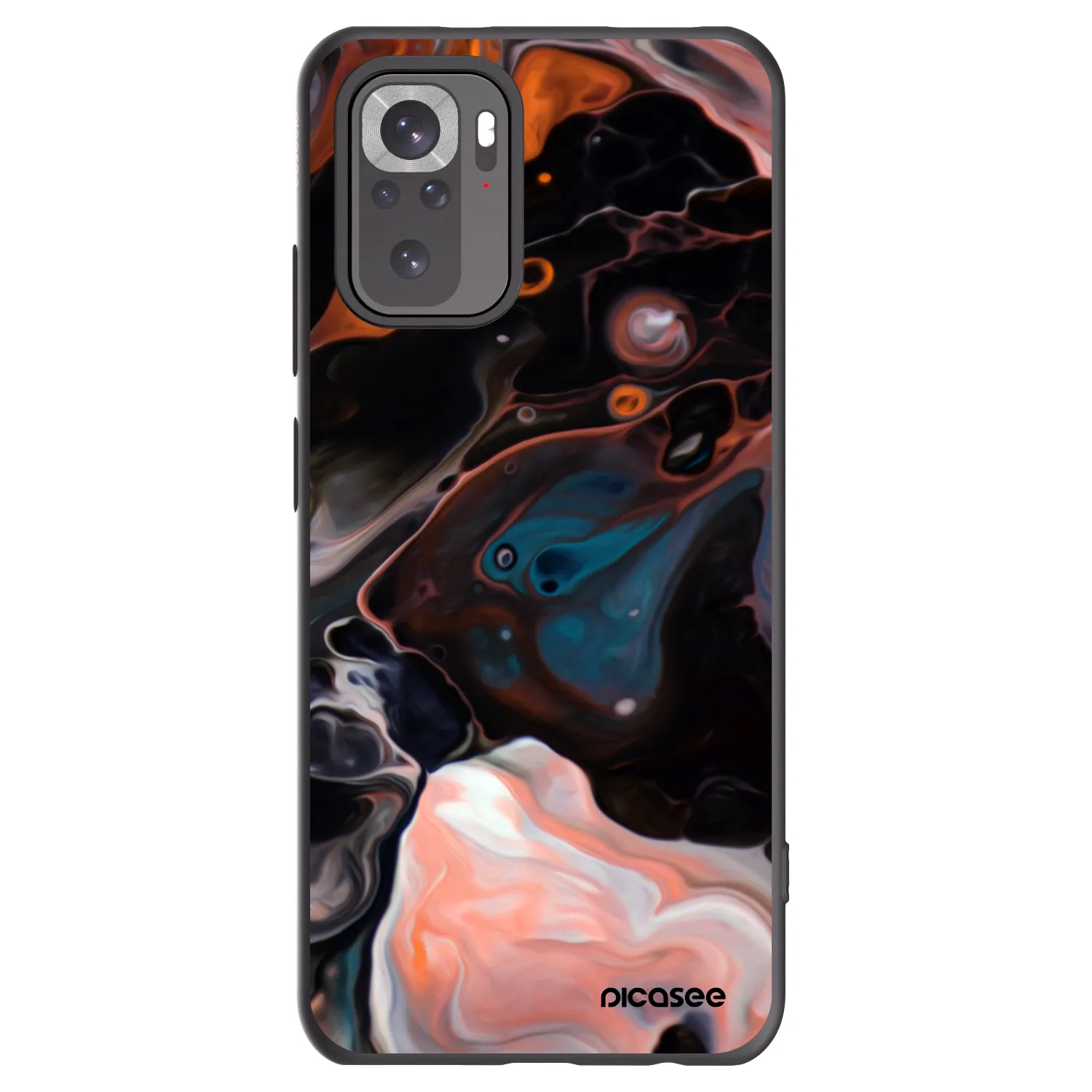 Picasee Xiaomi Redmi Note 10 Hülle - Schwarzes Silikon - Cream