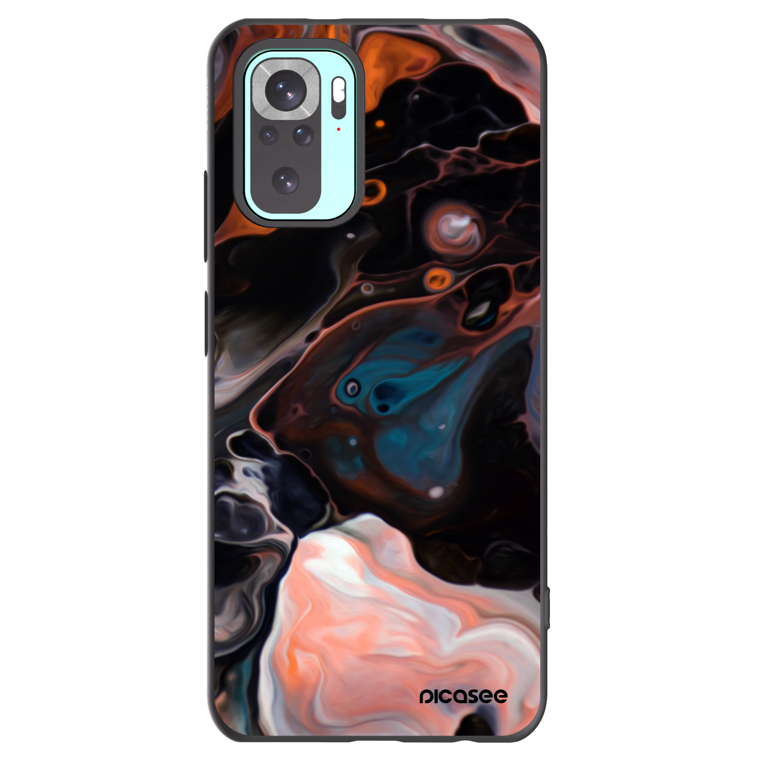 Picasee Xiaomi Redmi Note 10 Pro Hülle - Schwarzes Silikon - Cream