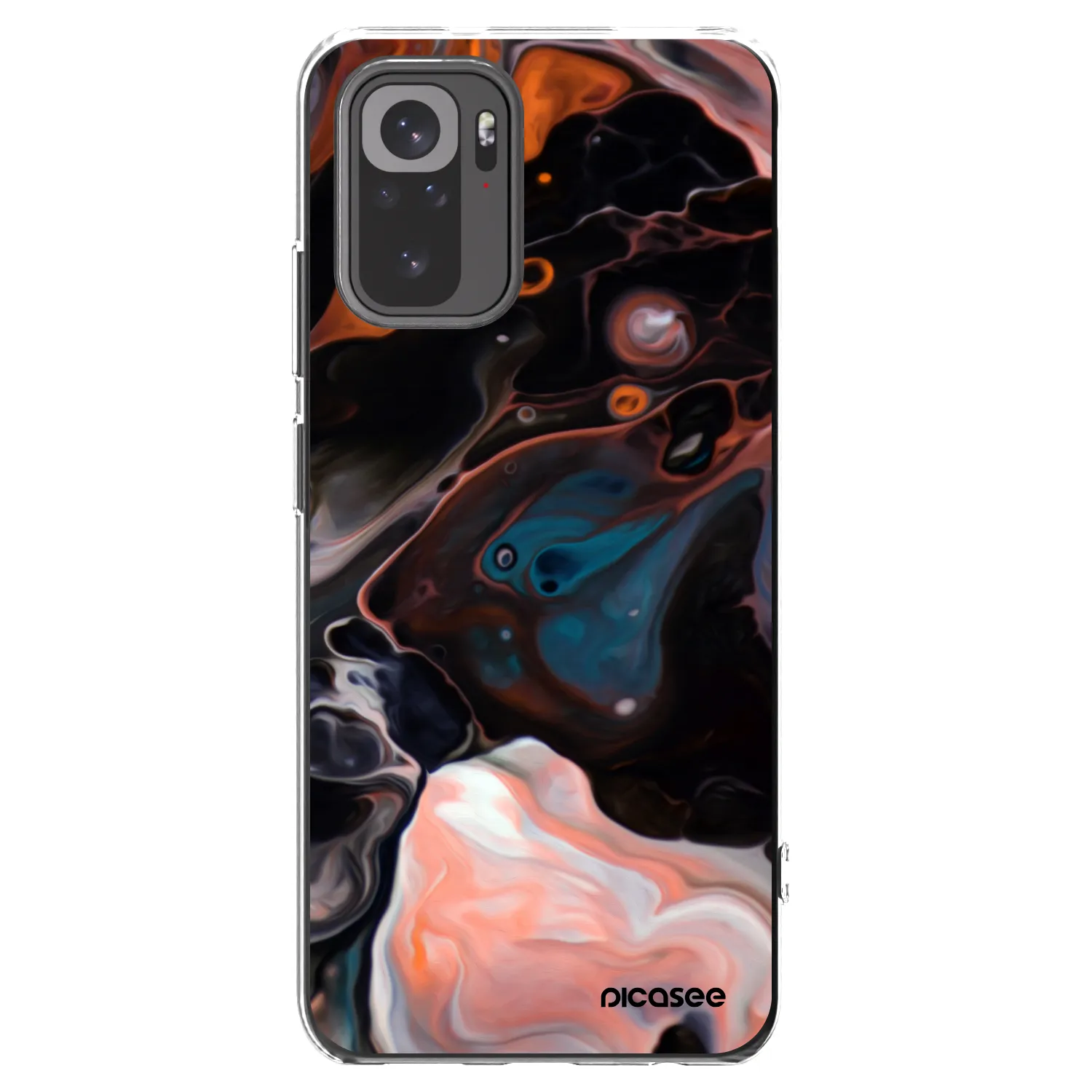 Picasee Xiaomi Redmi Note 10S Hülle - Transparentes Silikon - Cream