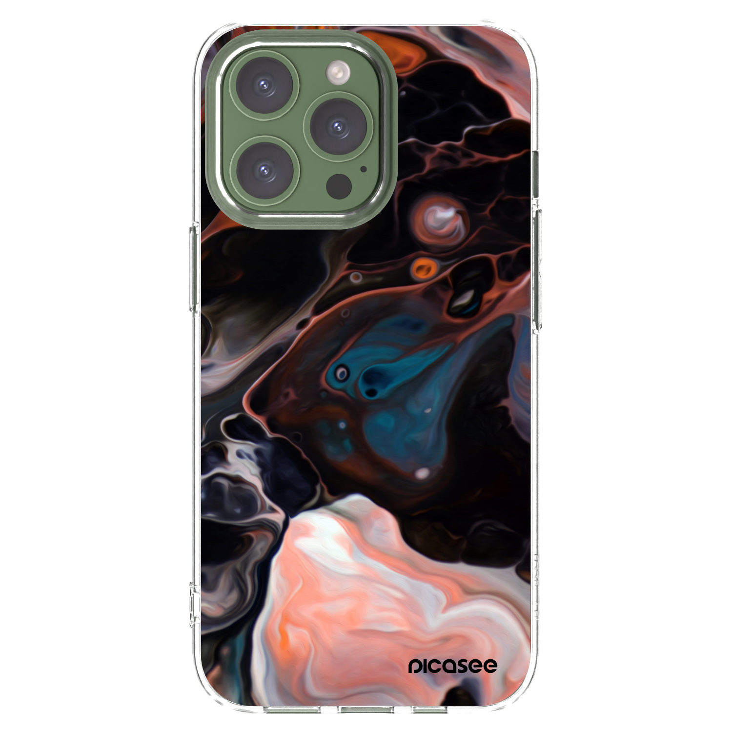 Picasee Apple iPhone 13 Pro Hülle - Transparentes Silikon - Cream