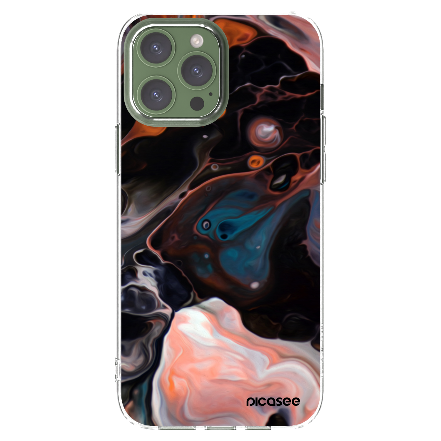 Picasee Apple iPhone 13 Pro Max Hülle - Transparentes Silikon - Cream