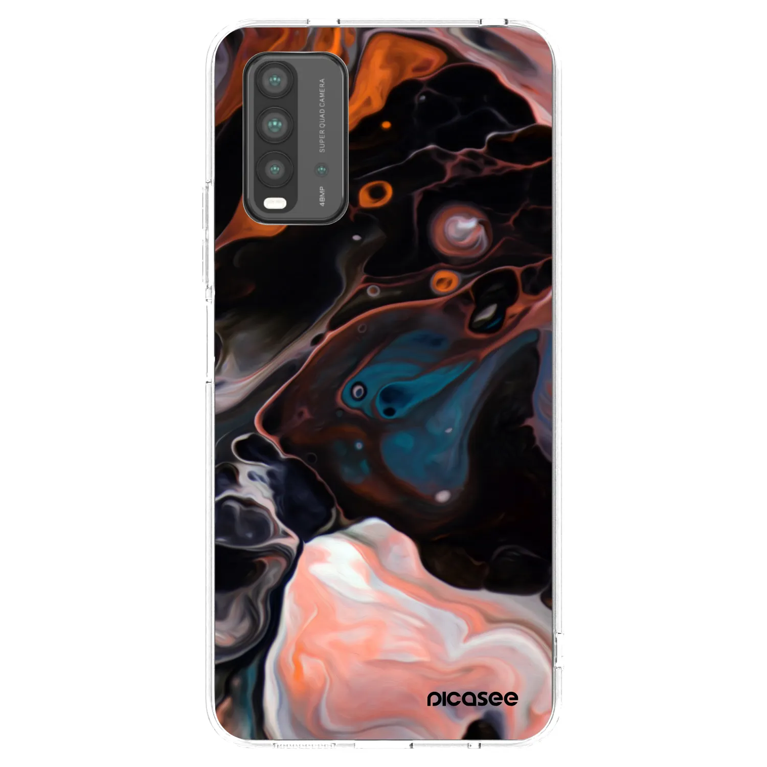 Picasee Xiaomi Redmi 9T Hülle - Transparentes Silikon - Cream