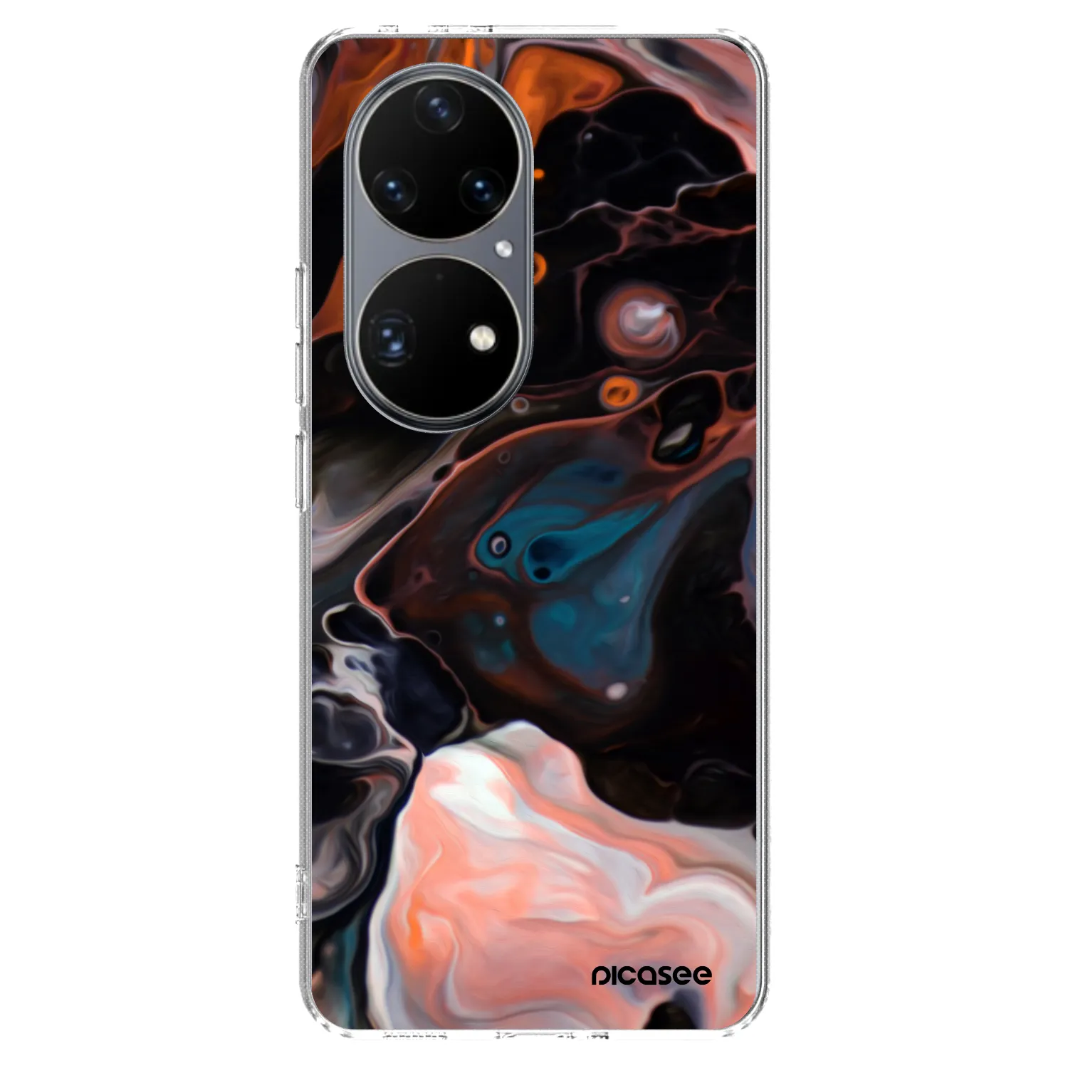Picasee Huawei P50 Hülle - Transparentes Silikon - Cream
