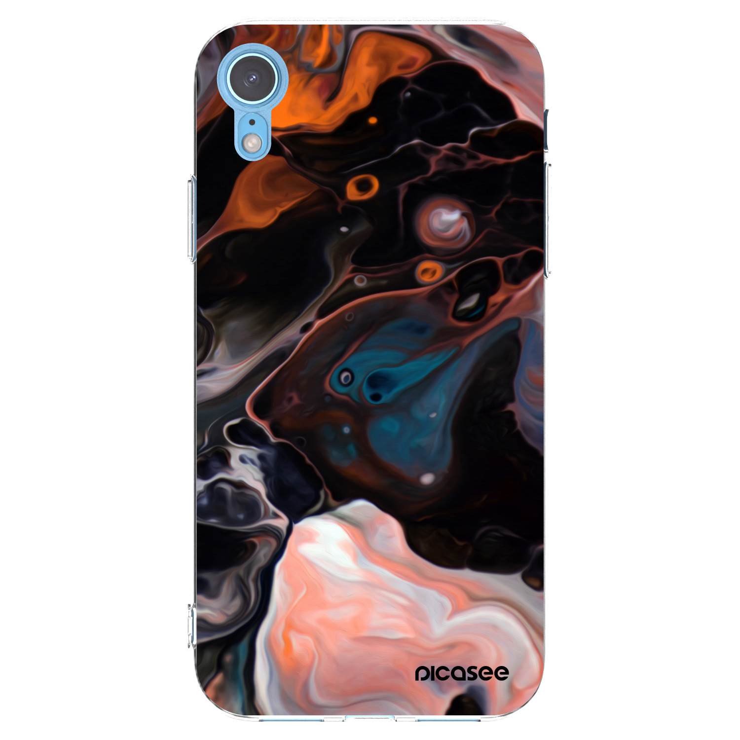 Picasee Apple iPhone XR Hülle - Transparentes Silikon - Cream