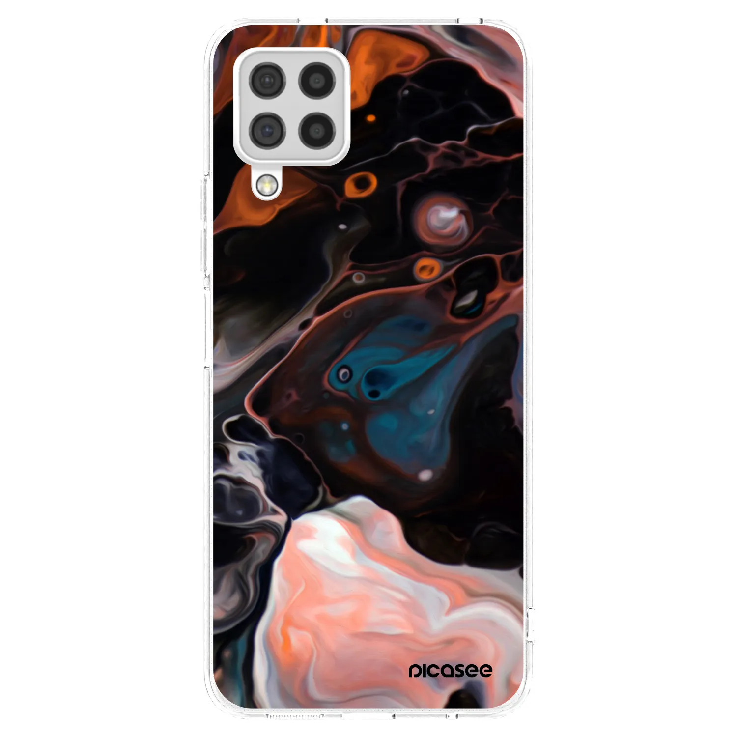 Picasee Samsung Galaxy A22 A225F 4G Hülle - Transparentes Silikon - Cream