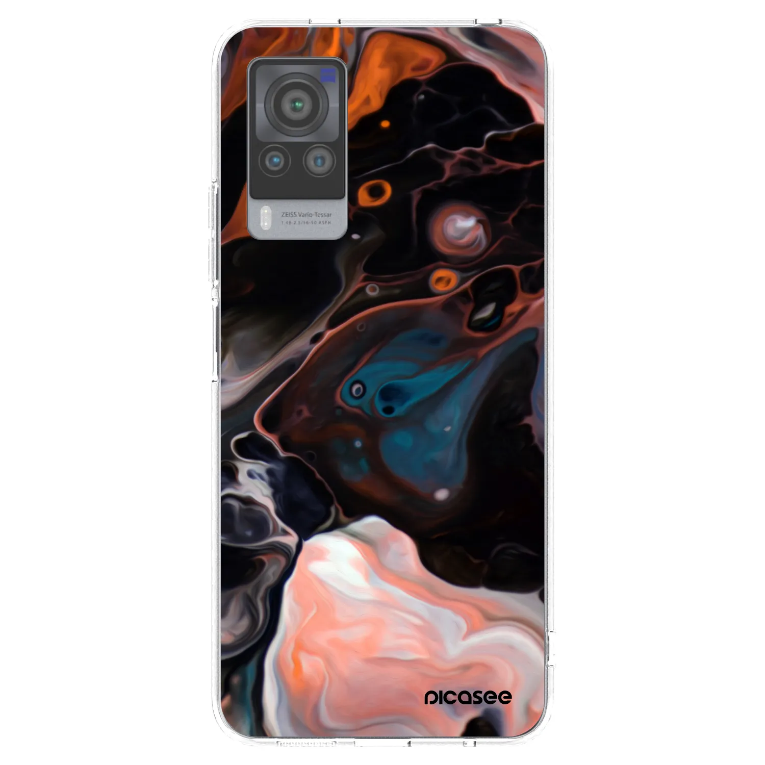 Picasee Vivo X60 Pro 5G Hülle - Transparentes Silikon - Cream