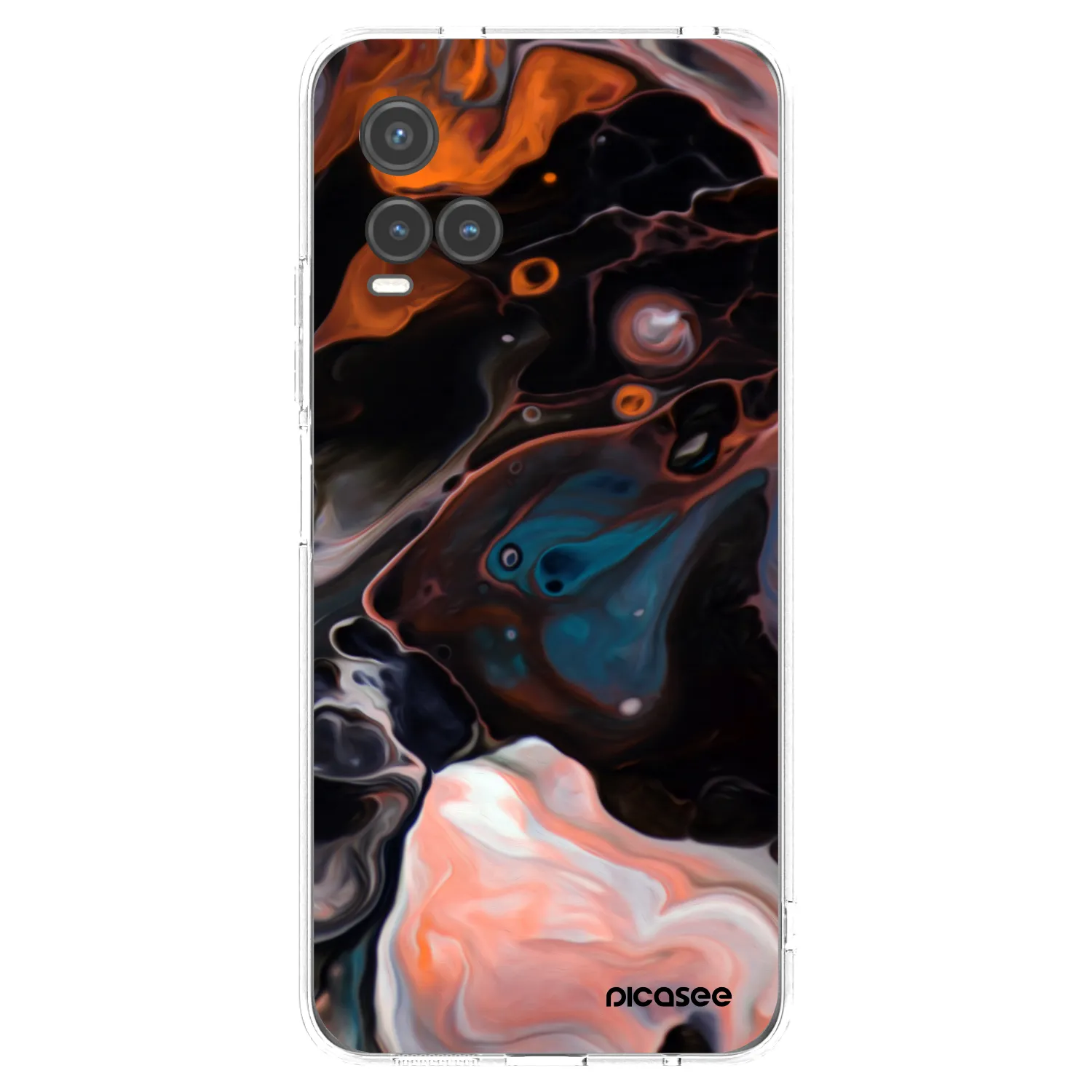 Picasee Vivo Y33s Hülle - Transparentes Silikon - Cream
