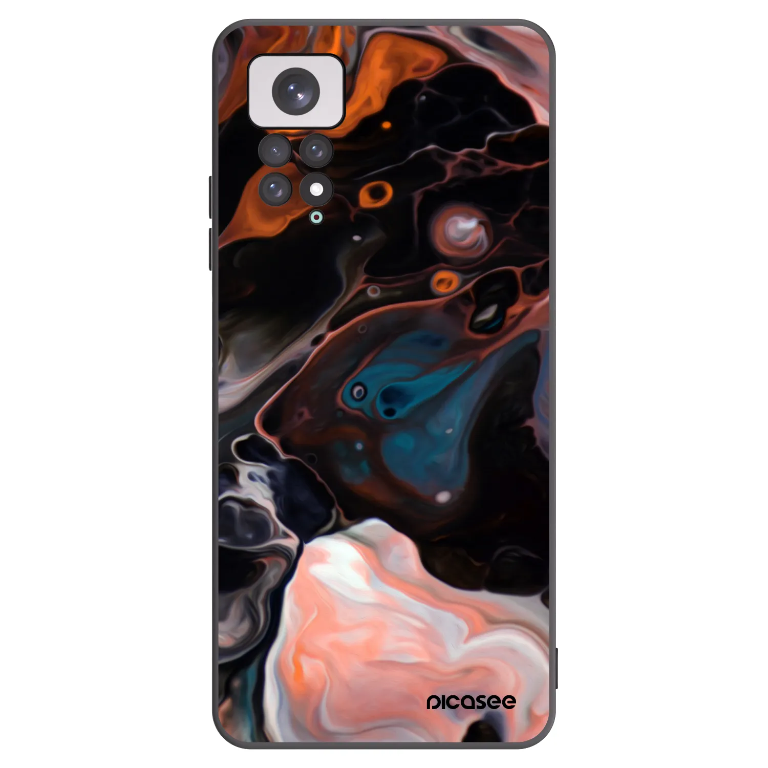 Picasee Xiaomi Redmi Note 11 Hülle - Schwarzes Silikon - Cream