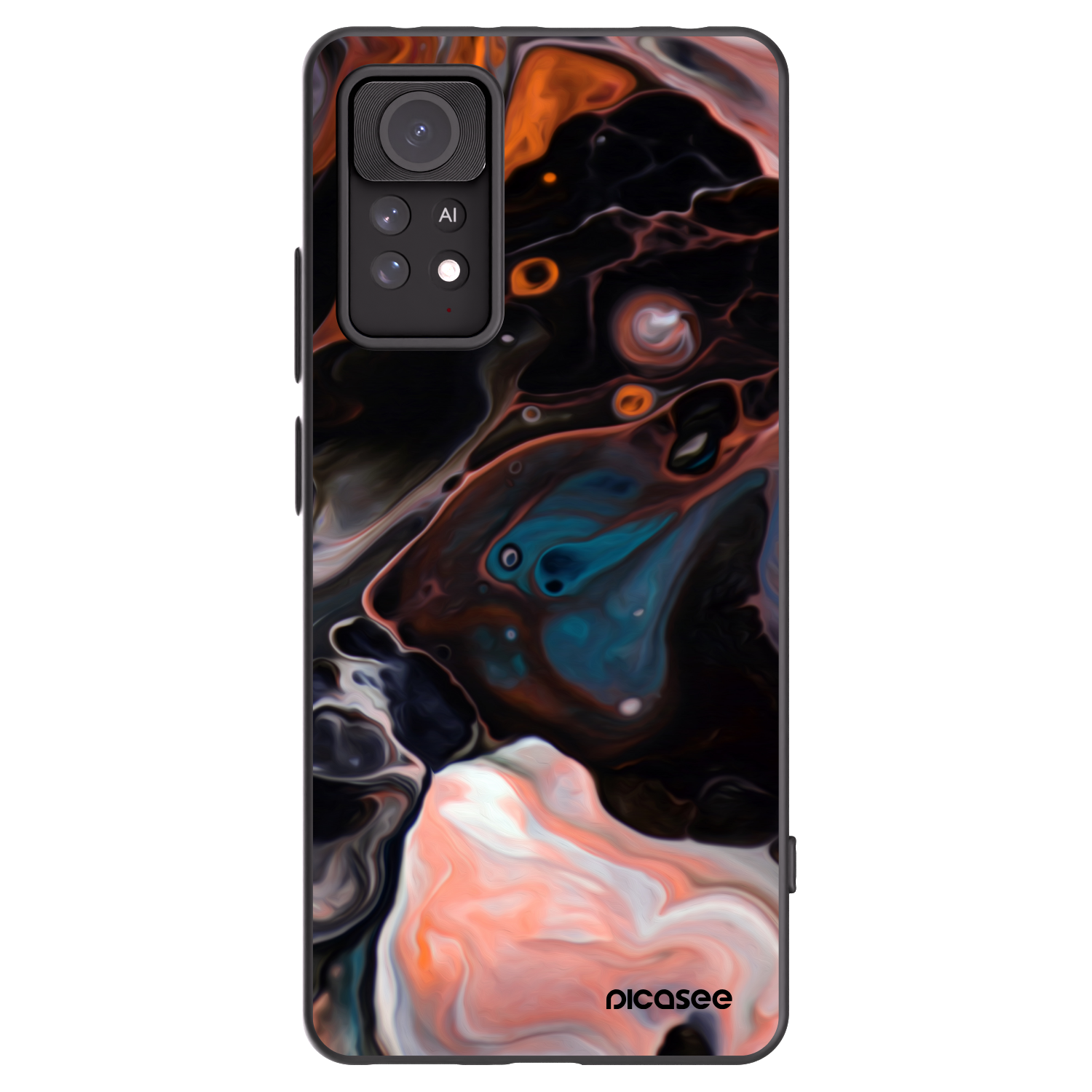 Picasee Xiaomi Redmi Note 11 Pro Hülle - Schwarzes Silikon - Cream