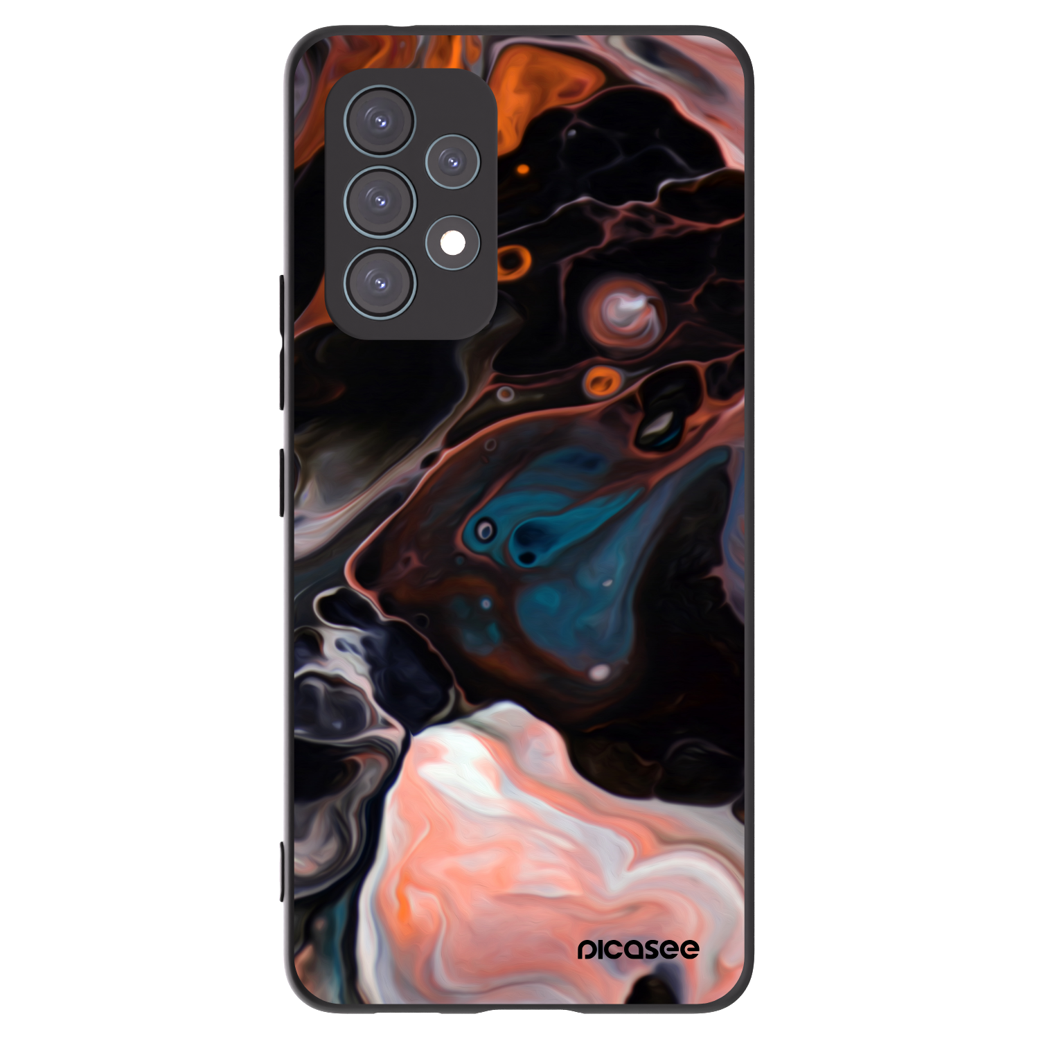 Picasee Samsung Galaxy A53 5G A536 Hülle - Schwarzes Silikon - Cream