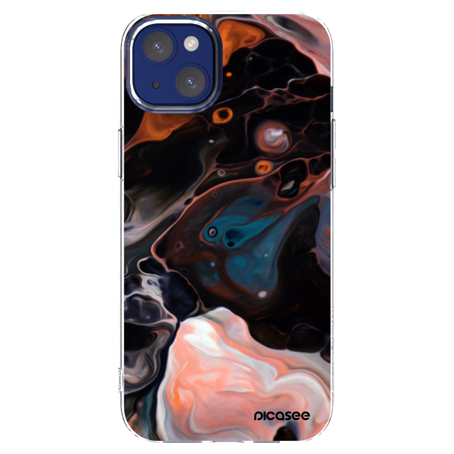 Picasee Apple iPhone 14 Plus Hülle - Transparentes Silikon - Cream