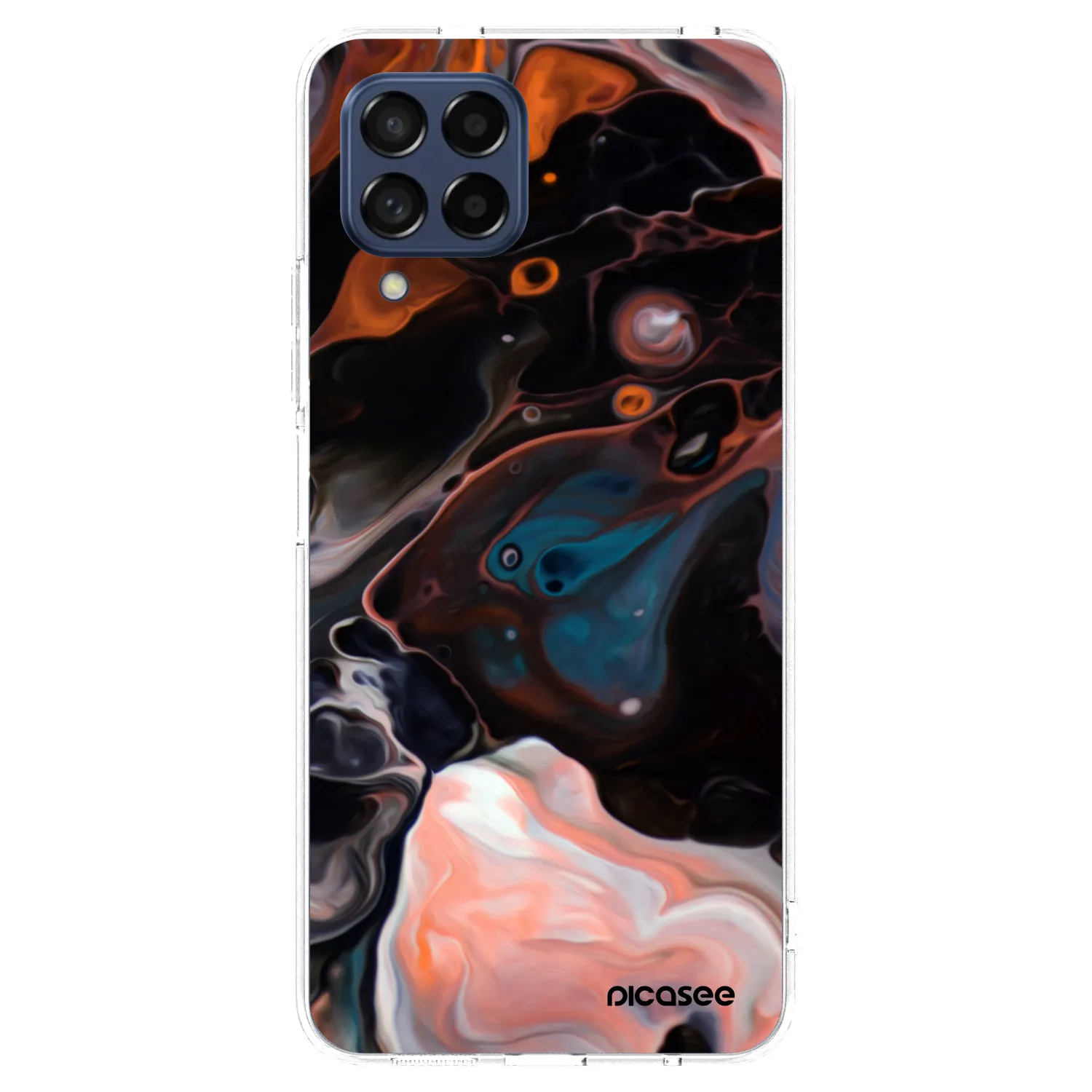 Picasee Samsung Galaxy M53 5G Hülle - Transparentes Silikon - Cream