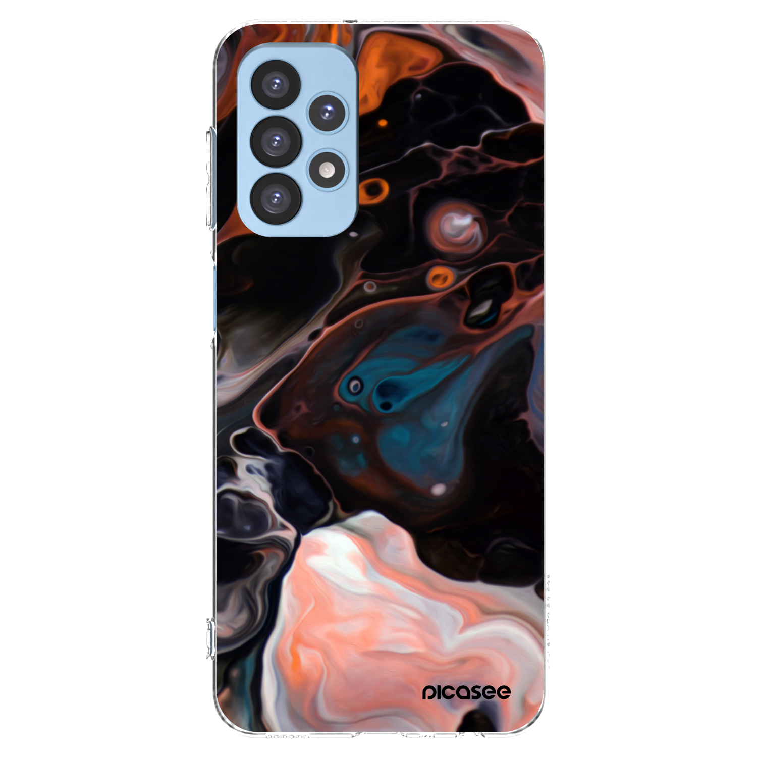Picasee Samsung Galaxy A23 A235F 4G Hülle - Transparentes Silikon - Cream