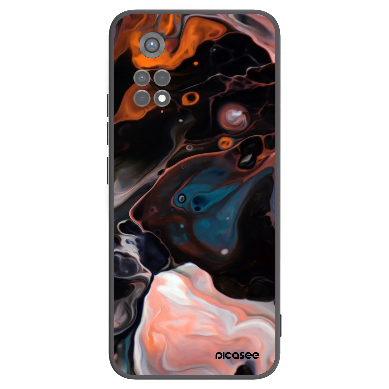 Picasee Xiaomi Redmi Note 11S 5G Hülle - Schwarzes Silikon - Cream