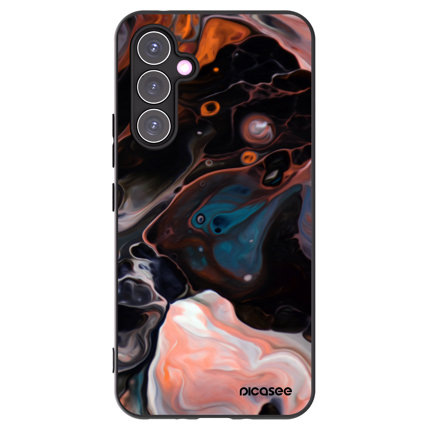 Picasee Samsung Galaxy A54 5G A546B Hülle - Schwarzes Silikon - Cream