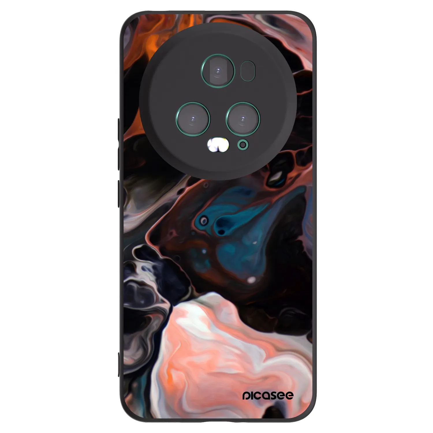 Picasee Honor Magic5 Pro Hülle - Schwarzes Silikon - Cream