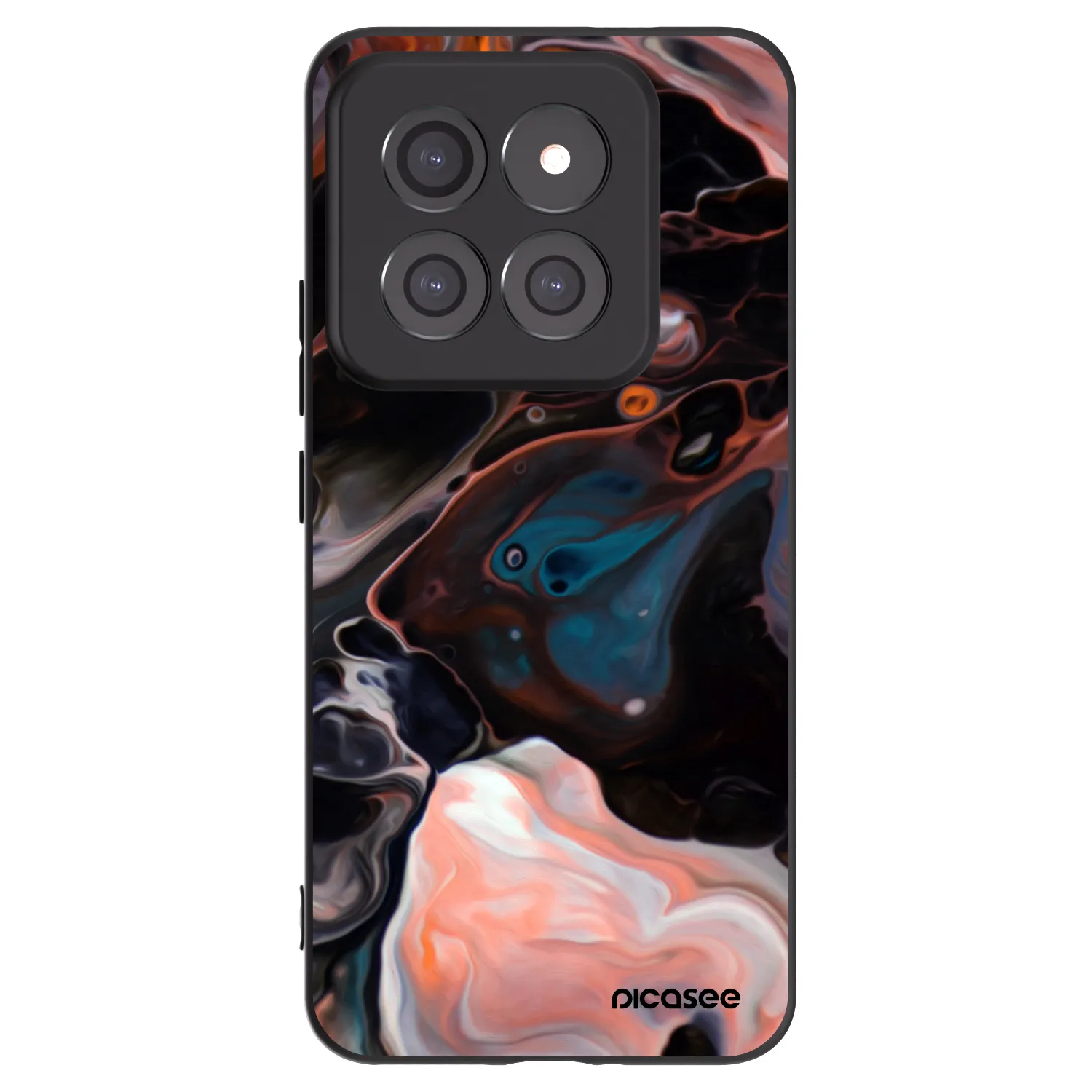 Picasee Xiaomi 14 Pro Hülle - Schwarzes Silikon - Cream