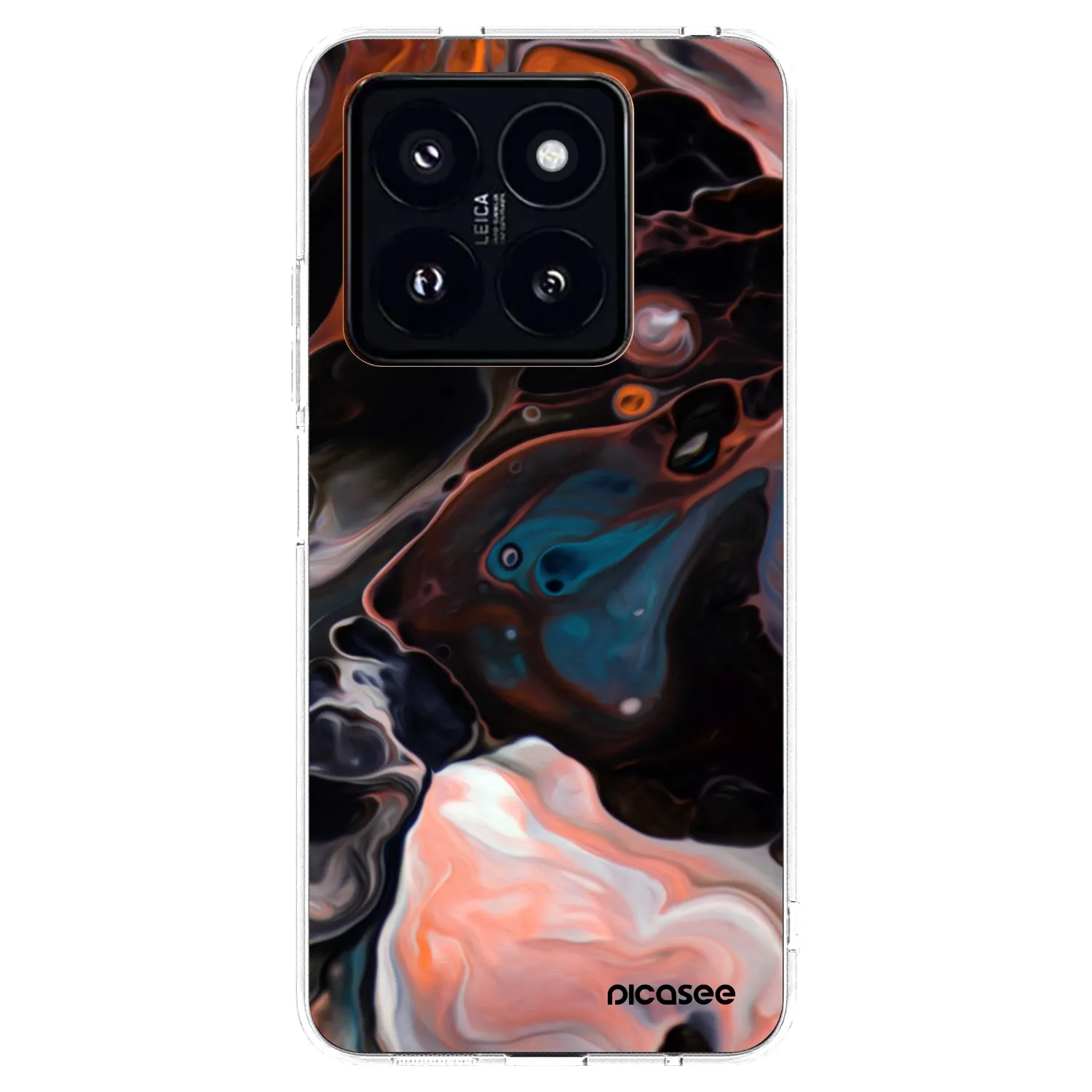 Picasee Xiaomi 14 Pro Hülle - Transparentes Silikon - Cream