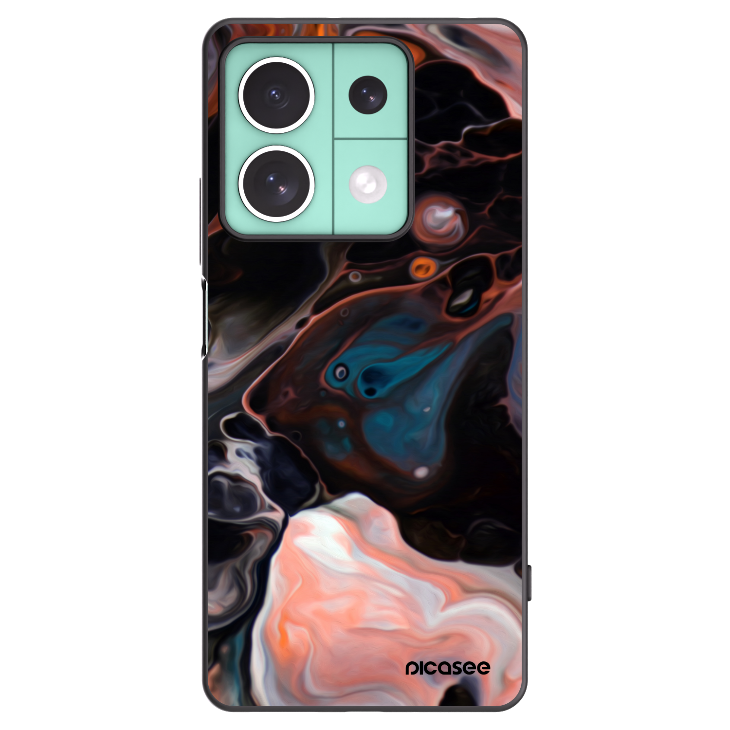 Picasee Xiaomi Redmi Note 13 5G Hülle - Schwarzes Silikon - Cream
