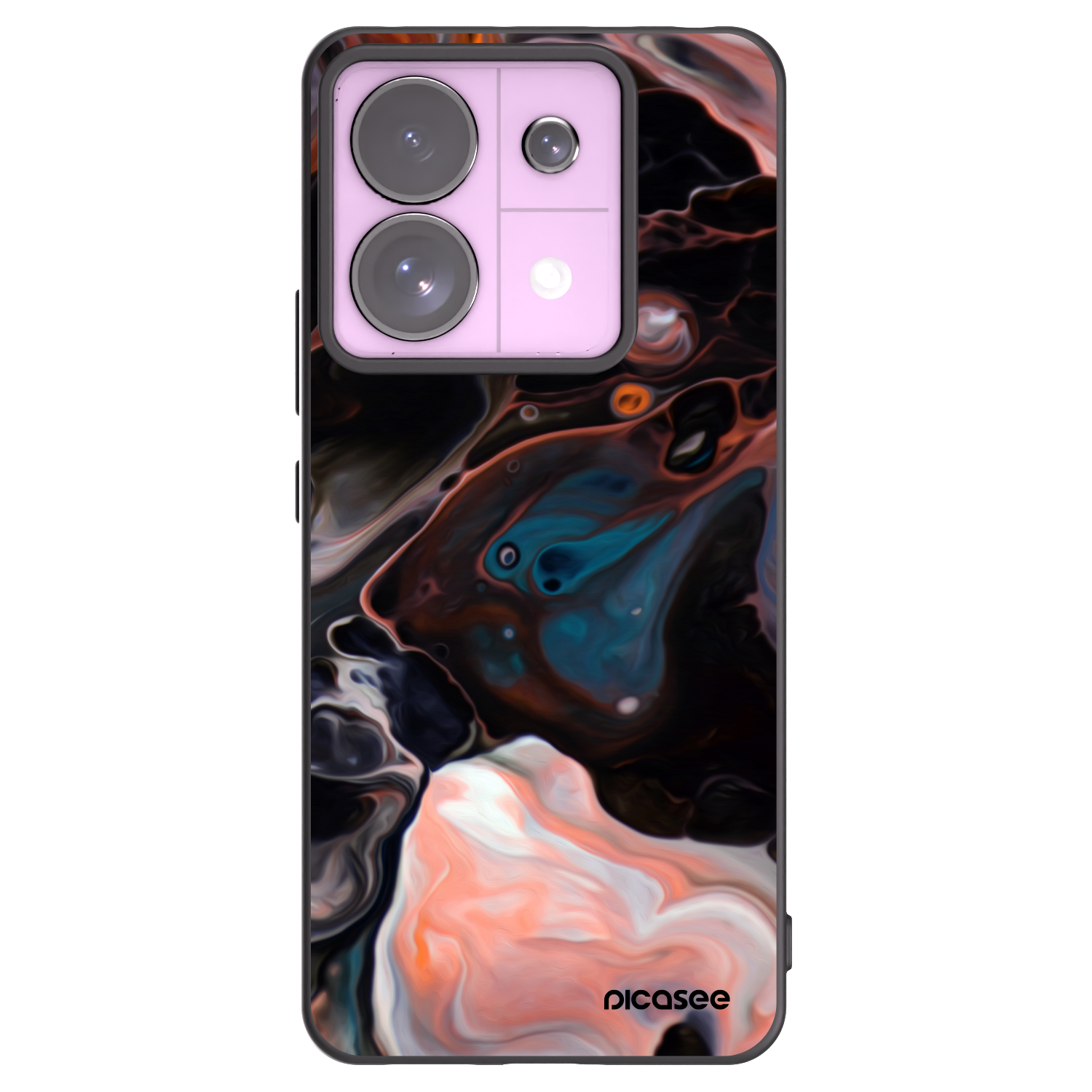 Picasee Xiaomi Redmi Note 13 Pro 5G Hülle - Schwarzes Silikon - Cream