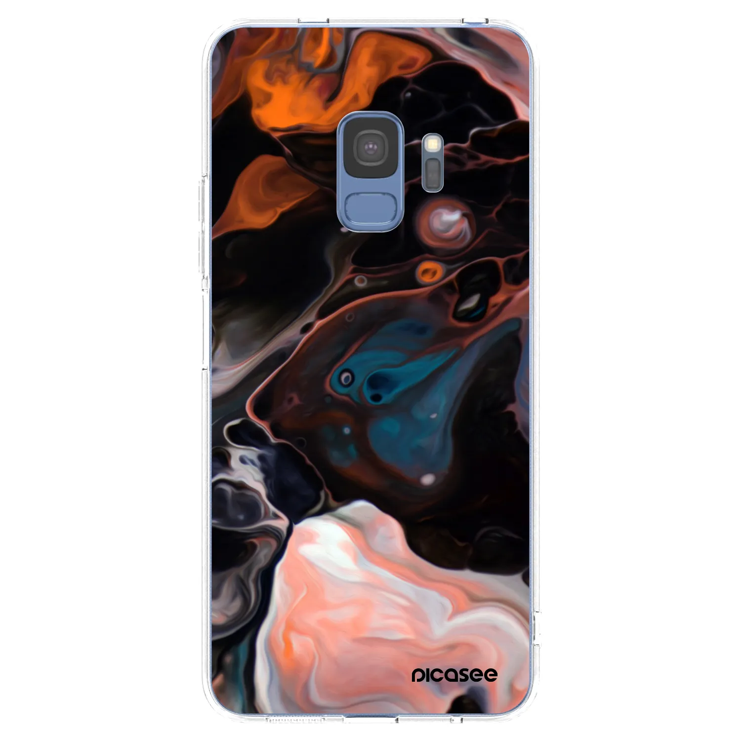 Picasee Samsung Galaxy S9 G960F Hülle - Transparentes Silikon - Cream