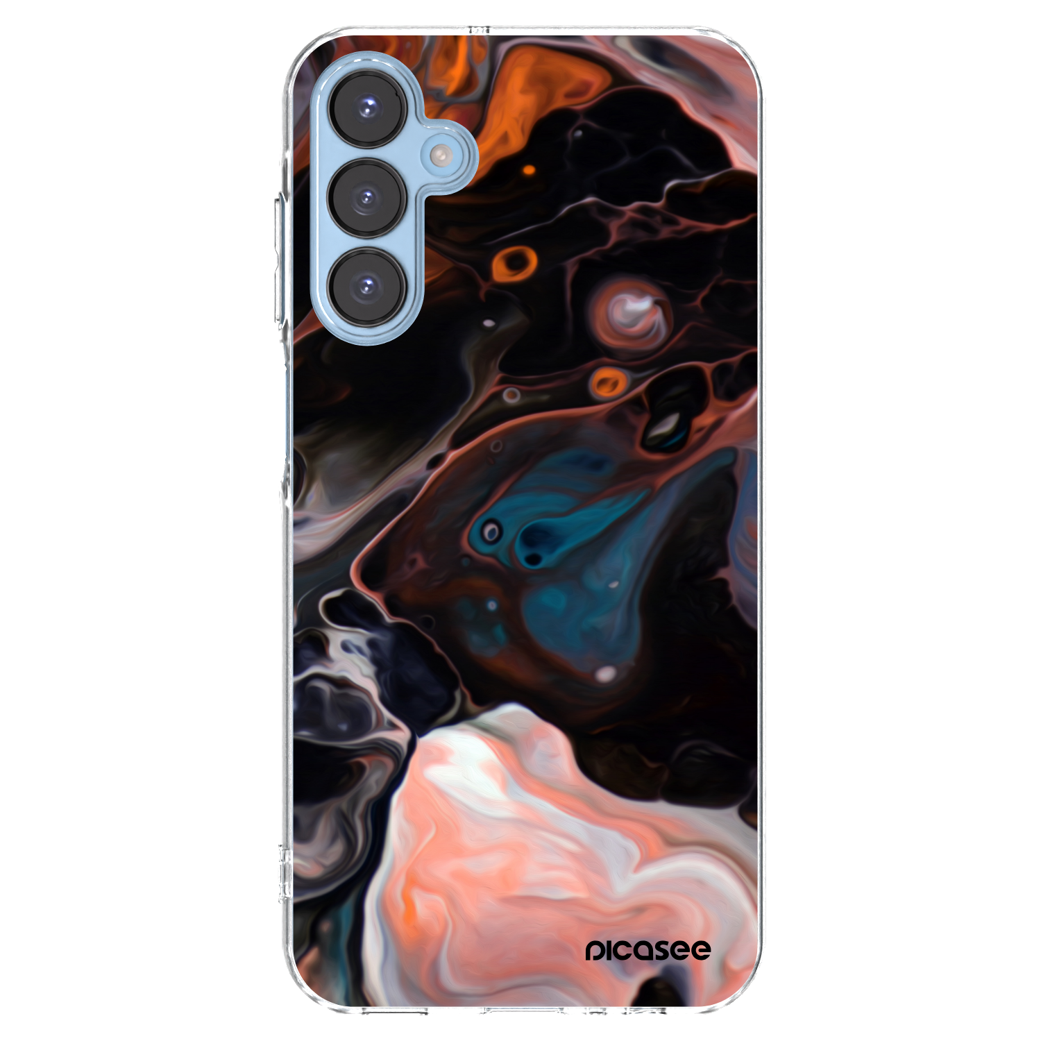 Picasee Samsung Galaxy A15 A156B 5G Hülle - Transparentes Silikon - Cream