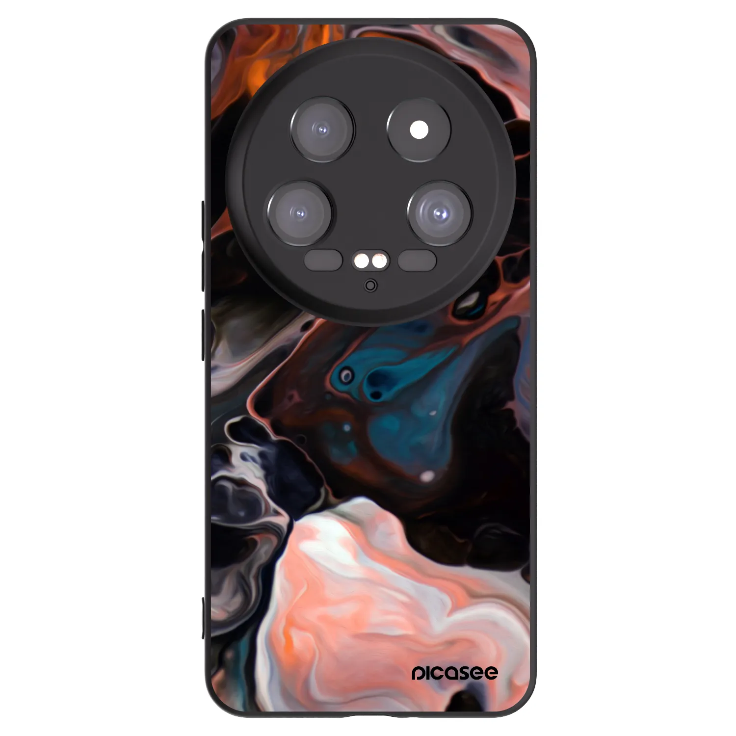 Picasee Xiaomi 14 Ultra Hülle - Schwarzes Silikon - Cream
