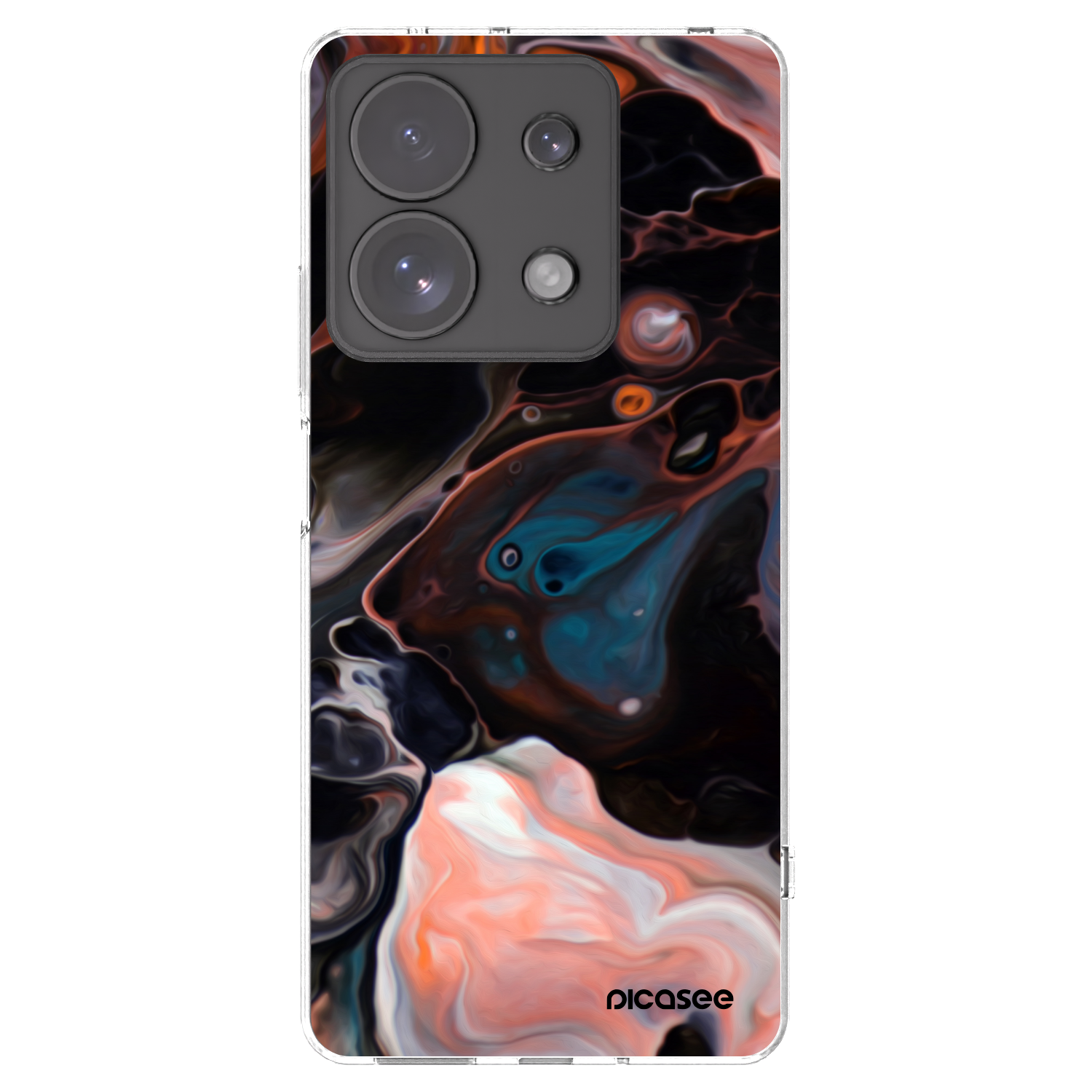 Picasee Xiaomi Redmi Note 13 Pro 4G Hülle - Transparentes Silikon - Cream