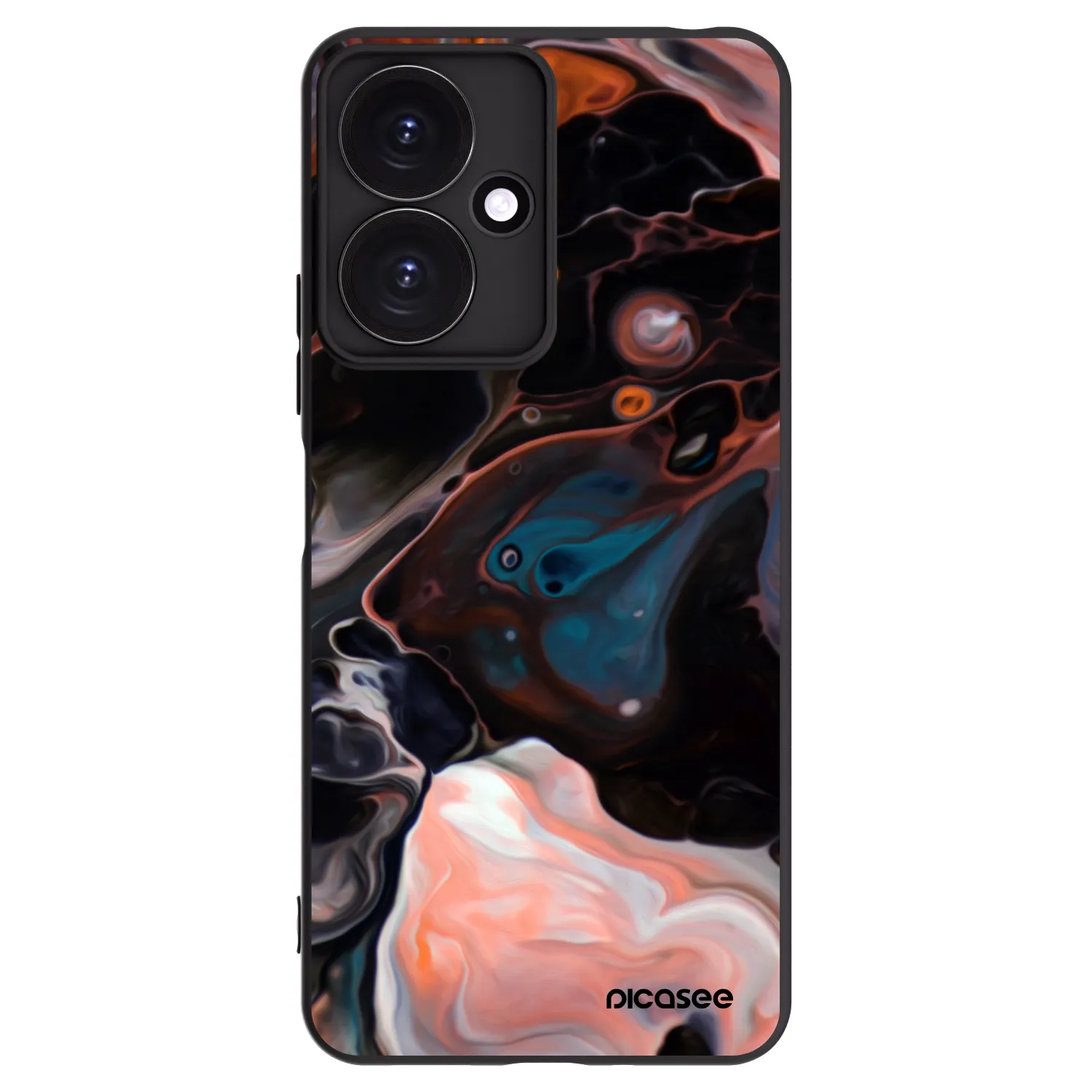 Picasee Xiaomi Redmi 13C 5G Hülle - Schwarzes Silikon - Cream