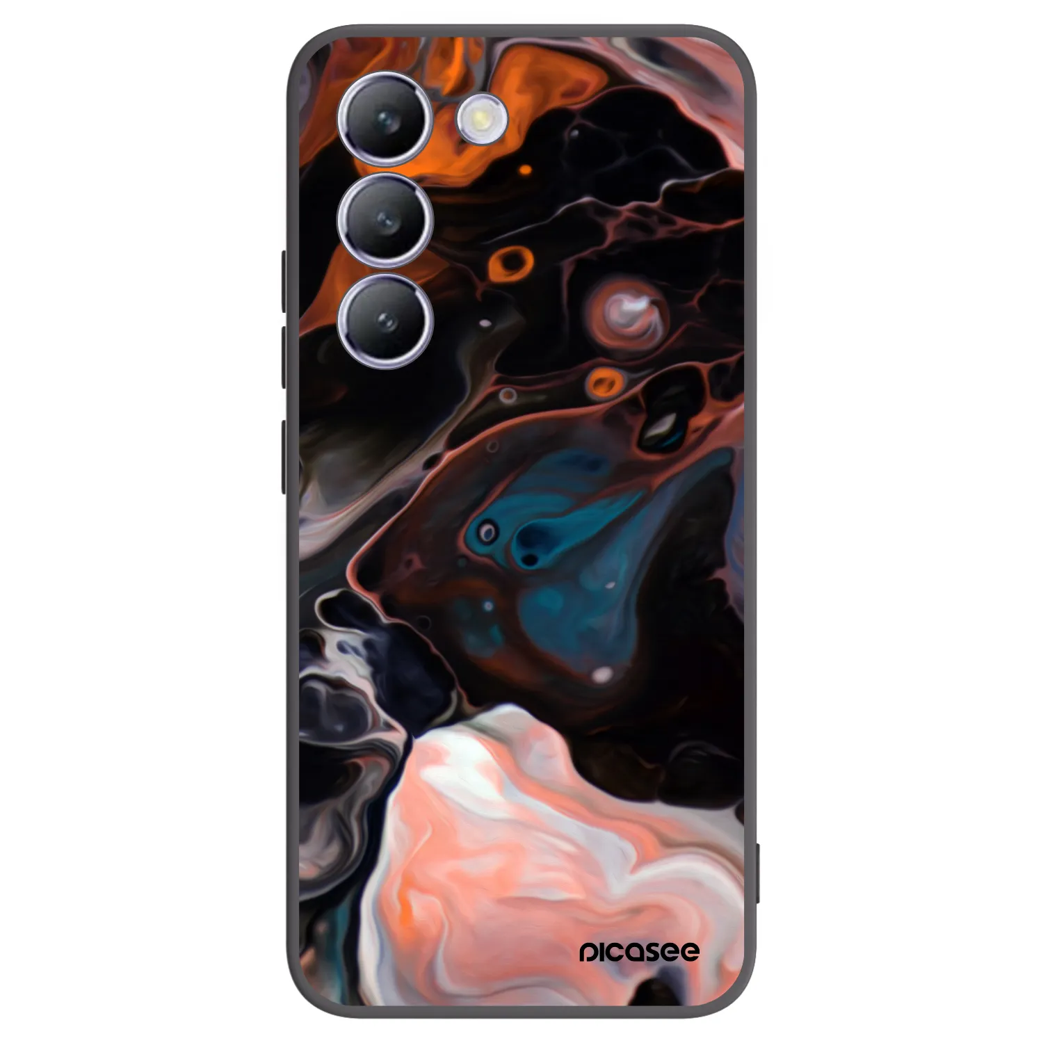 Picasee Vivo V40 SE 5G Hülle - Schwarzes Silikon - Cream