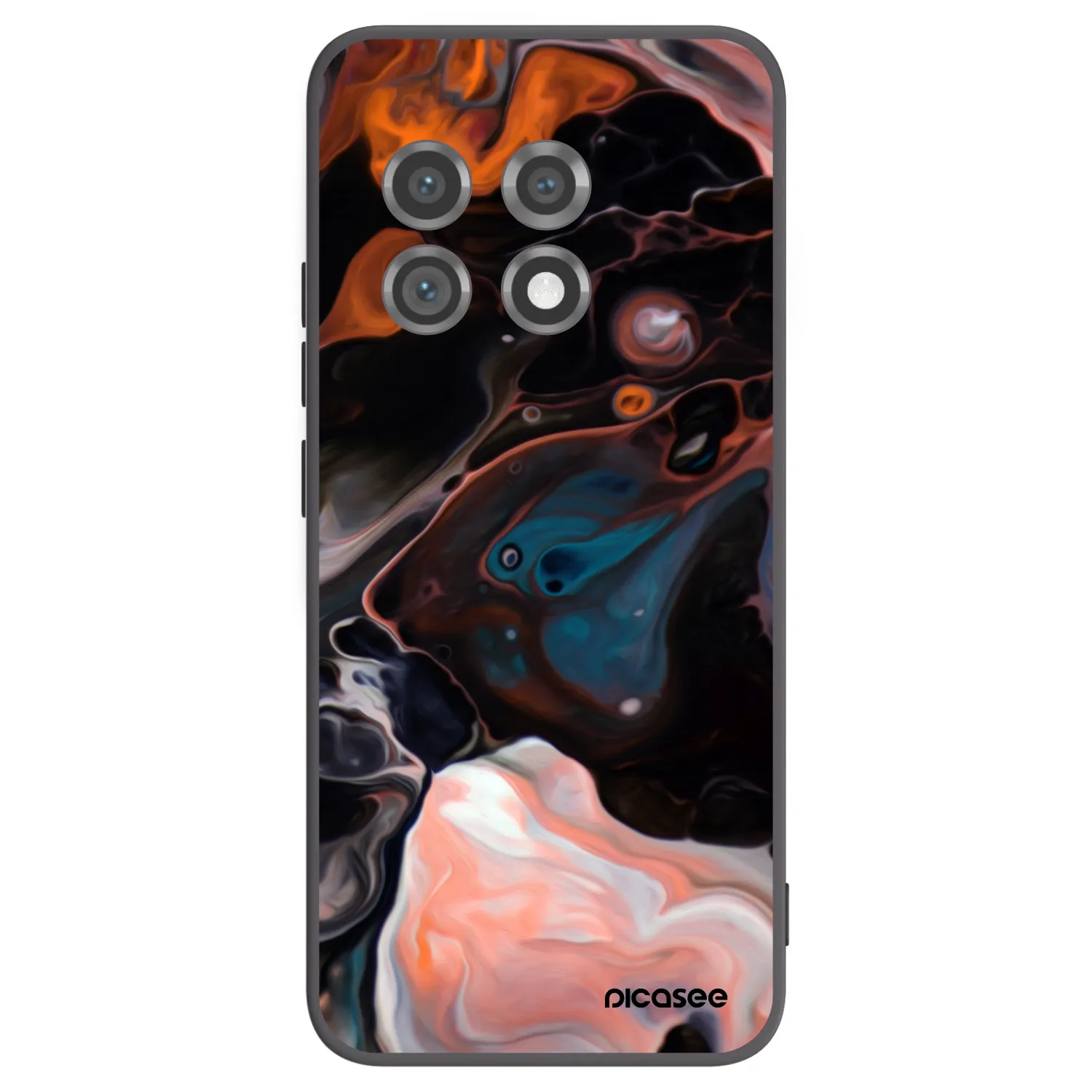 Picasee OnePlus 11 5G Hülle - Schwarzes Silikon - Cream