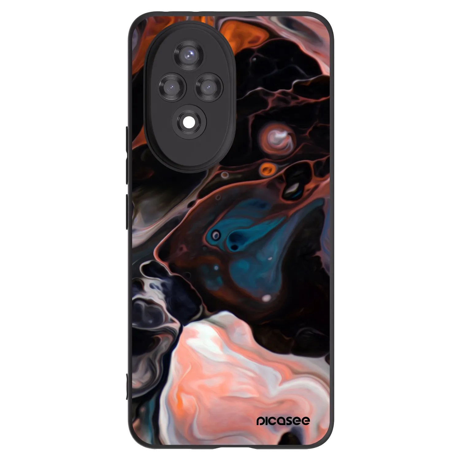 Picasee Honor 200 Pro 5G Hülle - Schwarzes Silikon - Cream