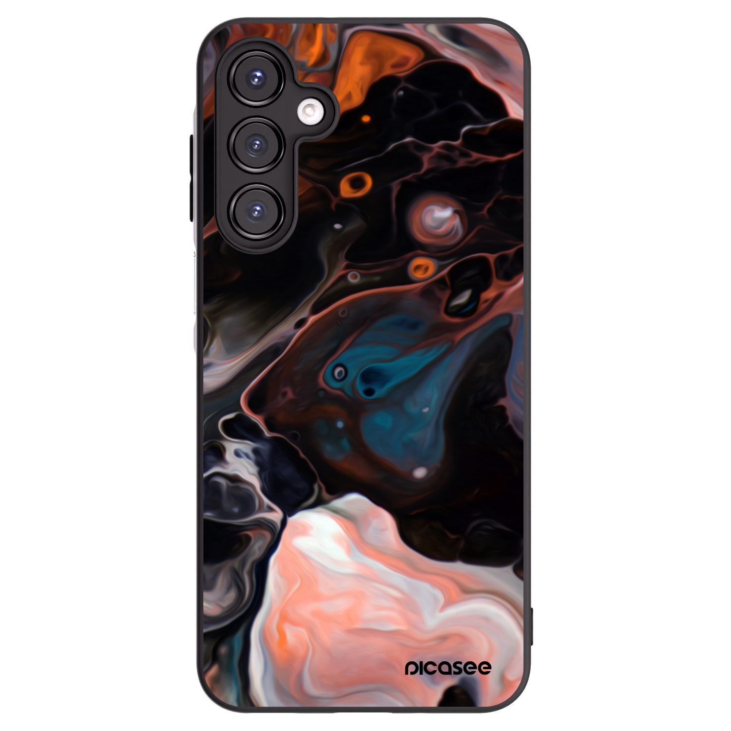 Picasee Samsung Galaxy A16 5G Hülle - Schwarzes Silikon - Cream